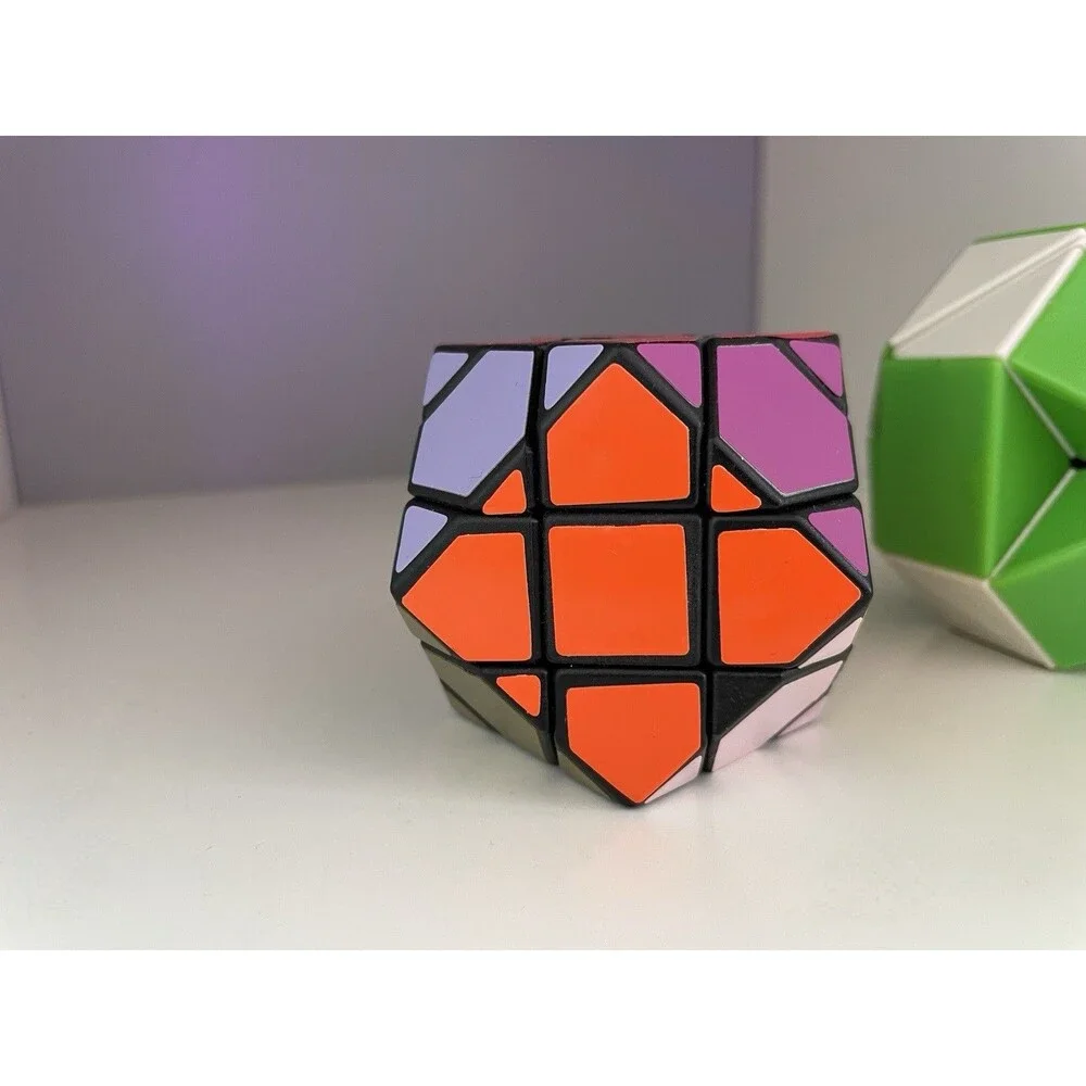 Vintage Wonderful Puzzler Cuboctahedron Cube 3D 1981 Puzzle & Magic Snake Cube